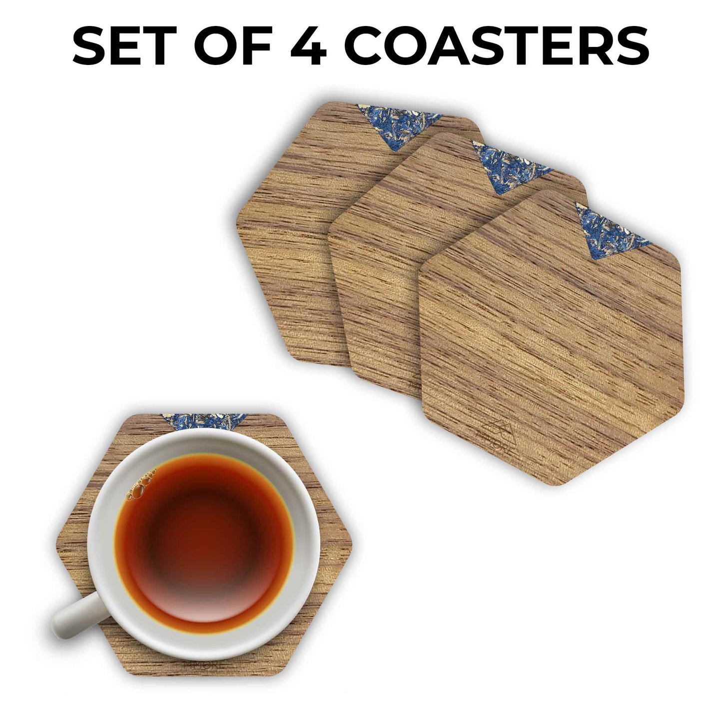 PERSONALIZED Wooden Coasters - American Walnut / Set of 4 Coasters image 3