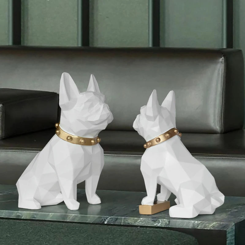 Dog Statue Home Crafts Sculpture Resine Mor image 2