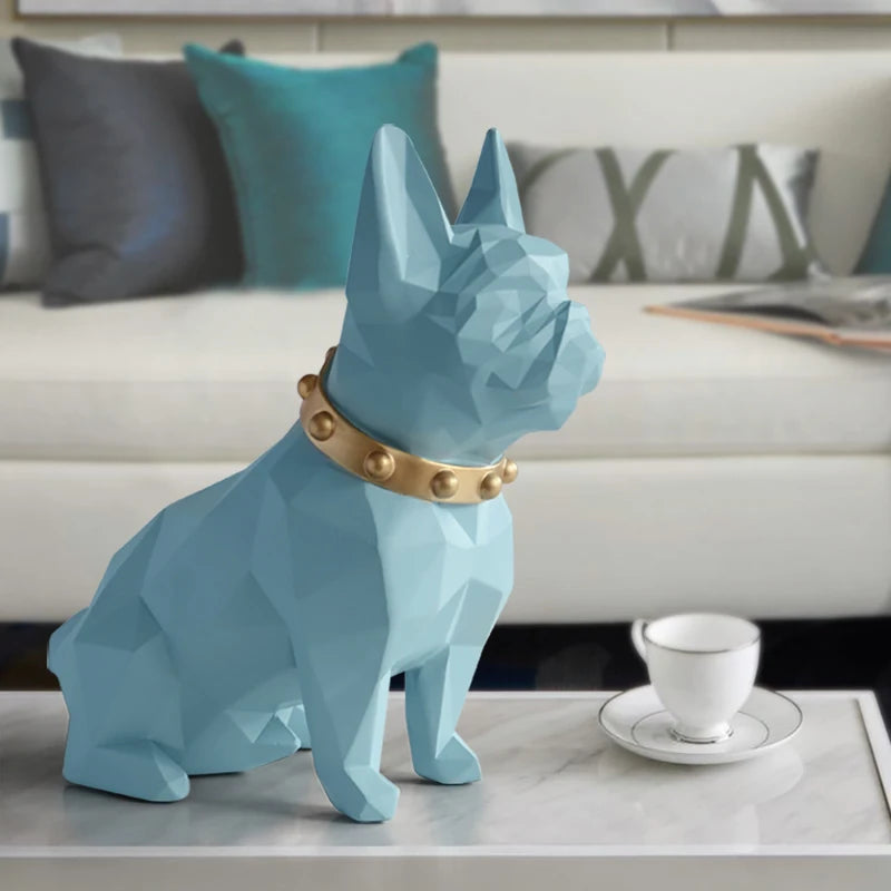 Dog Statue Home Crafts Sculpture Resine Mor image 1